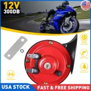 12V 300DB Super Loud Train Horn Waterproof for Motorcycle Car Truck SUV Boat Red (for: Ford)