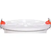 Feed Drum Lid 17 Gallons;White by Tuff Stuff