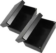 2pcs Box Waterproof Box Kit Disassembly Tools Mini Pusher Electronic Housing Stand Business Card Oval Key CD Disassembly Tools Suction Flagpole Buckling Connector Abs Black