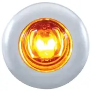 UP 37142 - 2 Diode Amber LED Amber Lens Mini Bulkhead Marker Light