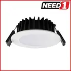 30 Pack x CROWN 13W Tri Colour LED Dimmable Downlight 90-95mm Cut Out– Flat Face