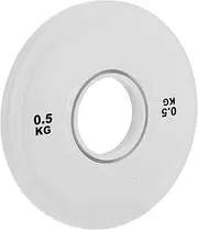 ibasenice Home Gym Weightlifting Barbell Plates Dumbbell Plates Set Standard Virgin Rubber for Strength Training 0.5kg 45kg