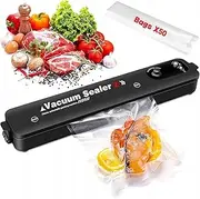 [PXYFHH] Automatic Vacuum Sealer Machine With 50 Vacuum Sealer Pockets, Food Preservation Sealing Machine for Home & Kitchen