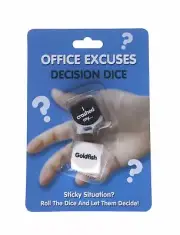 Office Excuse Dice by Boxer Gifts Decision Dice Fun Gag Office Toy
