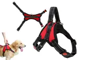 No Pull Dog Harness Anti Pull Adjustable Soft Padded Pet Harnes-Red