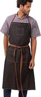 Chef Works Men's Memphis Chefs Bib Apron, Black