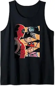 [Marvel] Deadpool Mercs Domino Hit Monkey Negasonic Cover Art Tank Top