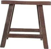 VANZACK Solid Wooden Step Stool for Elegant Chicken Wing Design Durable Foot Stool for Bathroom Kitchen Room Use Wooden Plant Stand