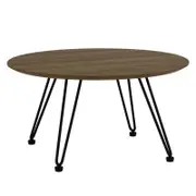 Modern Furniture CORWIN Round Coffee Table 70cm - Walnut