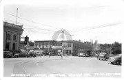 Fort Collins CO Colorado Intersection Trolleys 1930s RPPC Photo Postcard COPY
