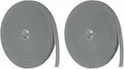 uxcell 2pcs Garden Plant Tape 33ft 25/64" Reusable Garden Plant Ties Strap Nylon Plant Twist Tie for Plant Gardening Home Office, Grey