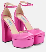 [Prada] Prada Satin platform pumps AU 6 pink