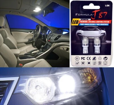 LED 5050 Light White 5000K 194 Two Bulbs Interior Step Door Replace Stock Fit OE (for: Honda)