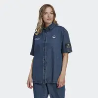 在飛比找PChome24h購物優惠-【ADIDAS】DENIM SHIRT 女 長袖上衣-HL9