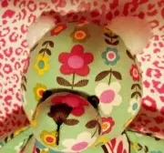 VERA BRADLEY LOVEY BUNNY in TUTTI FRUTTI~SECURITY BABY BEAR LOVIE NUNU~NWT
