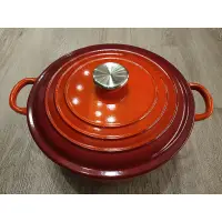 在飛比找蝦皮購物優惠-Le Creuset 26cm圓形鑄鐵鍋 櫻桃紅 燉鍋 滷鍋