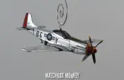 Chuck Yeager's P-51 Mustang USAF Custom Christmas Ornament Airplane Single Prop