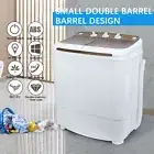 NEW Mini Portable Washing Machine Twin Tub Caravan Camping Top Load Spin Dryer