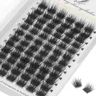 Faux Mink Individual Cluster Lashes Dramatic DIY Eyelash Extension Women
