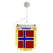 Norway Flag Mini Banner / Double Sided Mini Norway Car Window Flag