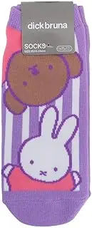 スモール・プラネット(Small Planet) Miffy Character Socks Miffy and Boris Purple Women's Size 23-25cm