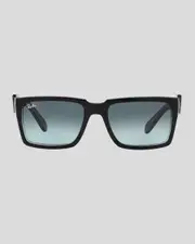 [Ray-Ban] Ray-Ban Women's Inverness Rb2191 Sunglasses in Black W/Blue Gradient One Size Black W/Blue Gradient