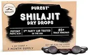 Shilajit Dry Drops from Pure Himalayan Shilajit ® - 60 Counts, 2 Month Supply, Original Siberian Shilajit, 100% Pure, Trace Minerals & Fulvic Acid