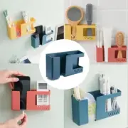 Wall-mounted Multifunctional Storage Rack Mobile Phone Remote Control Organizer