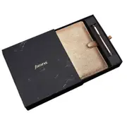 2pc Filofax Finsbury Personal Organiser & Pen Diary Log Planner Set Rose Gold