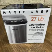 Magic Chef MCIM22ST 27 lb Portable Ice Maker Stainless Steel BRAND NEW / SEALED
