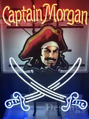 New Captain Morgan Rum Lamp Light Light Neon Sign 24" With HD Vivid Printing