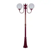 Lisbon Post 2 Lights Up Bracket H2250mm W300mm Burgundy Aluminium - 15742