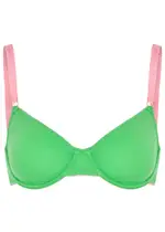 Dora Larsen Angie Stretch-cotton Underwired bra - Green 34B