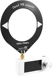 Snblzhef 10Khz-180Mhz SMA Interface Mini Loop Antenna Pocket Size SI4732 Radio, Receiver,Mini Radio LSB USB AM FM Mini Radio White