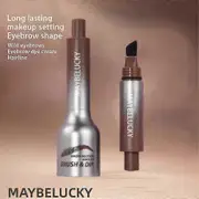 Brow-Fection, Brow Fection Angled Brush Dip, Waterproof Eyebrow Pen dark brown