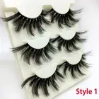 Thick Long 25mm Lashes 3D Soft Mink Hair Eye Lashes Extension False Eyelashes