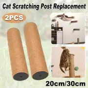 2pcs Sisal Cat Scratching Post Climbing Frame Replacement Pole for Cats Activity