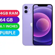 Apple iPhone 12 5G (64GB, Purple) Australian Stock - Grade (Excellent)