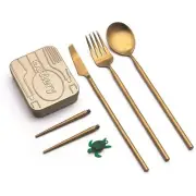 Outlery | Portable & Reusable Stainless Steel Travel Cutlery Set and Reusable Ch