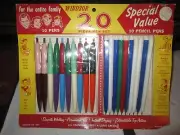 VINTAGE Windsor 20 PIECE Pen Set IN ORIGINAL UNOPENED PACKAGE