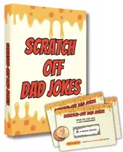 Gifts for Dad - Scratch Off Dad Jokes - Dad Christmas Gifts White Elephant Gi...