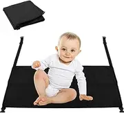Toddler Airplane Seat Extender, Airplane Bed for Toddler Lightweight Portable Airplane Footrest with Buckle Easy Installation Airplane Seat Extender Comfortable Polyester Airplane Bed (Medium)
