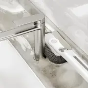 Soap Dispenser Scraper Scrubbing Brush Scrubber Deck Rotating Cleaning Brush