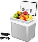 12V Car Fridge, 24L Portable Car Fridge Mini Refrigerator, Electric Cooler and W