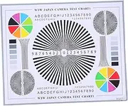 Color Wheel Chart Lens Test Chart Camera Focus Test Chart Lens Color Calibration Card Tool CCTV Installation Testing Card for Indoor and Outdoor Use