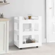 3 Shelves Kitchen Trolley Shelf Rack Rolling Storage Organizer Cart 4 Casters