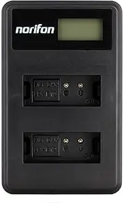 LP-E12 Dual Channel LCD USB Charger for Canon EOS 100D EOS M EOS M2 EOS Rebel SL1 Camera and More