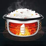 Rice Cooker (1.5/2/3/4/5L) Household Non-Stick Rice Cooker, with Steamer and Heat Preservation Function, for 1-8 People (Size : 5L-900W) (5L)