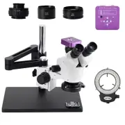 HAYEAR 2K Trinocular Microscope 51MP Camera Adjustable Arm for Phone Repair os67