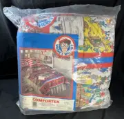 Where’s Waldo Comforter 1990 Martin Handford Blanket Bedspread Twin Size Vnt New